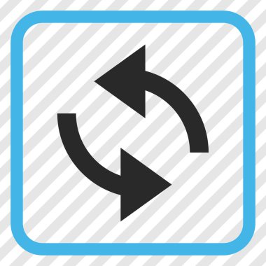 Exchange oklar bir çerçeve içinde simge vektör