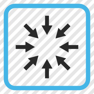 Kompakt oklar bir çerçeve içinde simge vektör