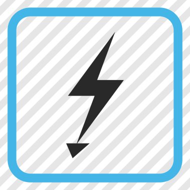 Elektrik Strike vektör simgesi bir çerçeve içinde