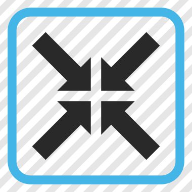 Basınç oklar bir çerçeve içinde simge vektör