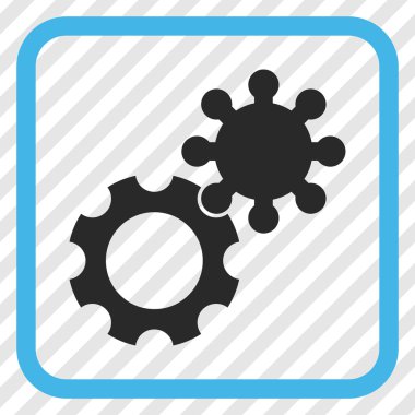 Gears'ı vektör simgesi bir çerçeve içinde