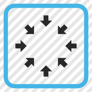 Kompakt oklar bir çerçeve içinde simge vektör