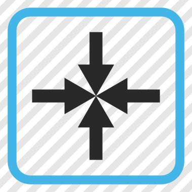 Oklar vektör simgesi bir çerçeve içinde sıkıştırmak