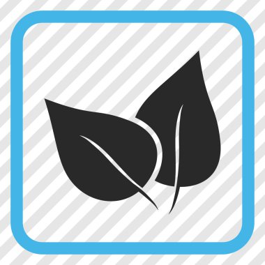 Flora Bitki vektör simgesi bir çerçeve içinde