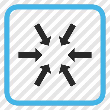 Kompakt oklar bir çerçeve içinde simge vektör