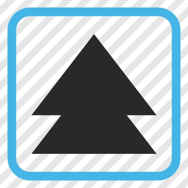 Vektör simgesi bir çerçeve içinde yukarı çıkar