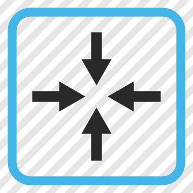 Oklar vektör simgesi bir çerçeve içinde sıkıştırmak