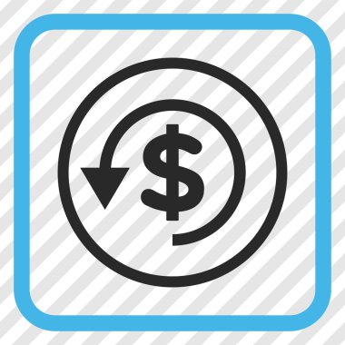 Ters ibraz vektör simgesi bir çerçeve içinde