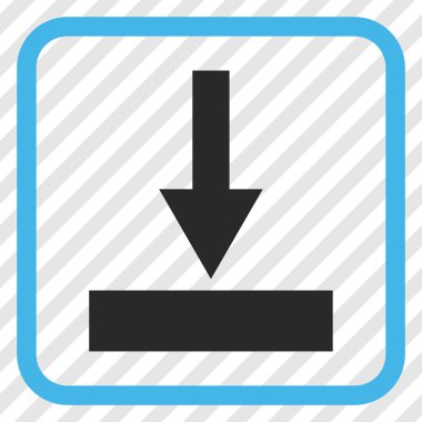 Alt vektör simgesi bir çerçeve içinde hareket