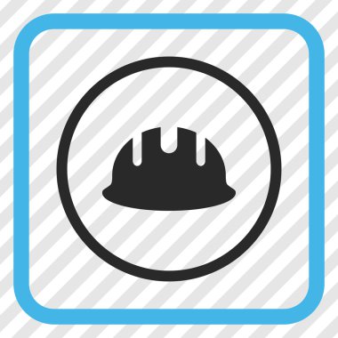 Oluşturucu işçisi vektör simgesi bir çerçeve içinde