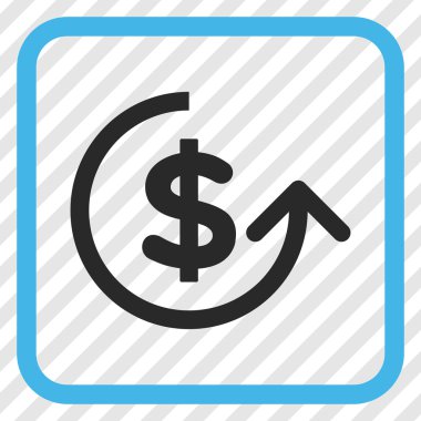 Ters ibraz vektör simgesi bir çerçeve içinde