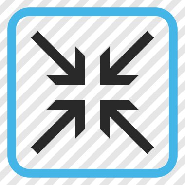 Oklar vektör simgesi bir çerçeve içinde collide