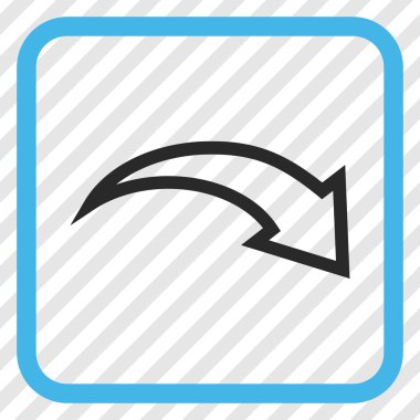 Vektör simgesi bir çerçeve içinde Yinele