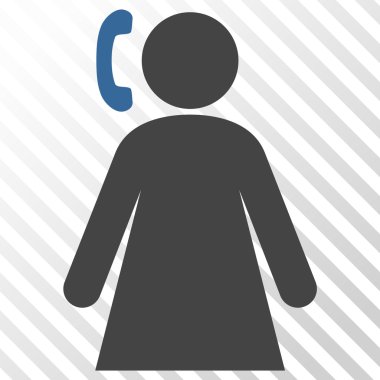 Arama kadın vektör simgesi