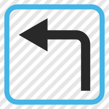 Sol vektör simge bir çerçevede açmak