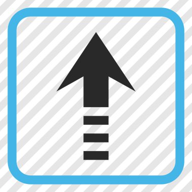 Vektör simgesi bir çerçeve içinde gönder