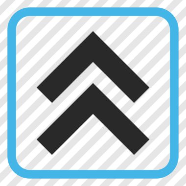 Vektör simgesi bir çerçeve içinde yukarı kayması