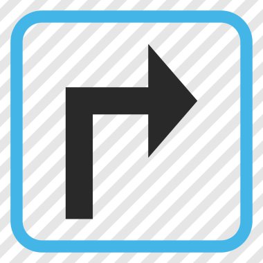 Doğru vektör simge bir çerçevede açmak