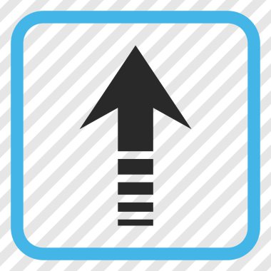 Vektör simgesi bir çerçeve içinde gönder