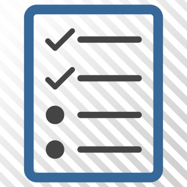 Denetim listesi sayfa vektör simgesi