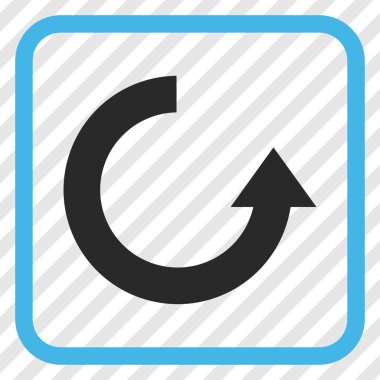 Vektör simgesi bir çerçeve içinde yukarı Döndür