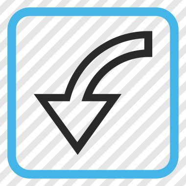 Sol vektör simgesi bir çerçeve içinde döndürme