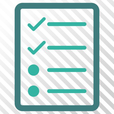 Denetim listesi sayfa vektör simgesi