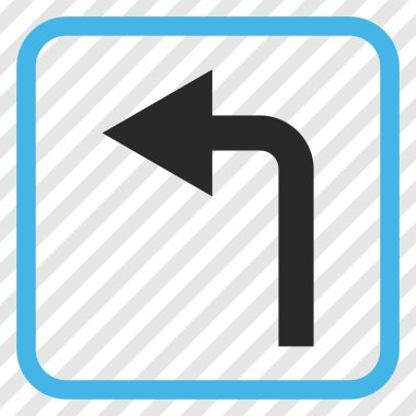 Sol vektör simge bir çerçevede açmak