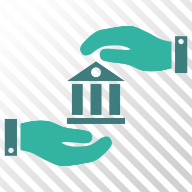 Banka hizmet vektör simgesi