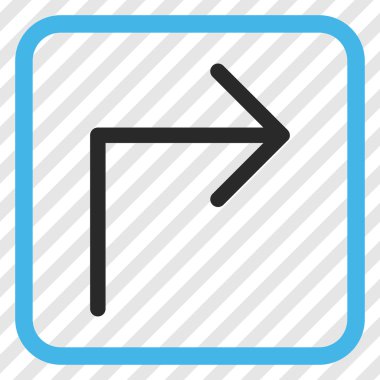 Doğru vektör simge bir çerçevede açmak