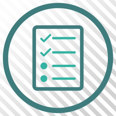 Denetim listesi sayfa vektör simgesi