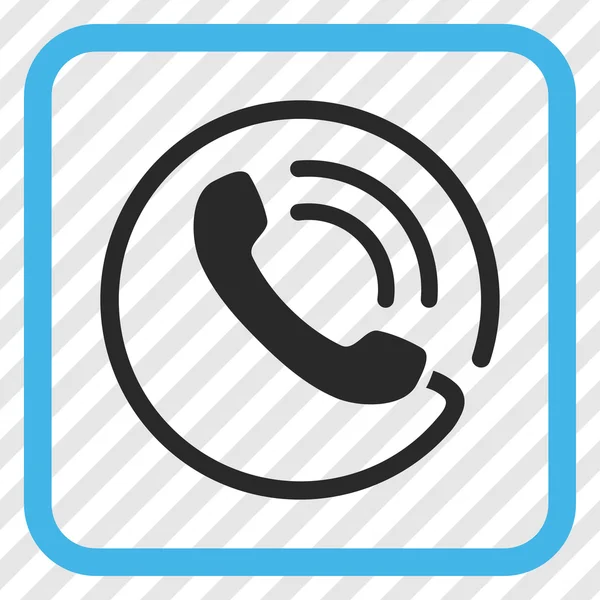 Icono de Vector de llamada telefónica en un marco — Archivo Imágenes Vectoriales