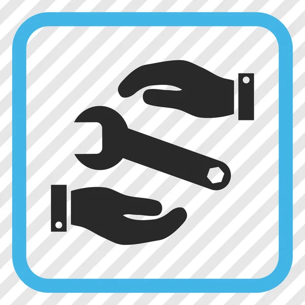 Vector de servicio Icono en un marco — Vector de stock