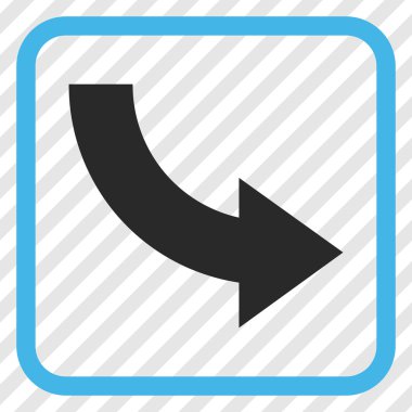 Doğru vektör simgesi bir çerçeve içinde döndürme