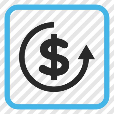 Geri ödeme vektör simgesi bir çerçeve içinde