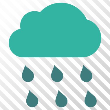 yağmur bulutu vektör simgesi