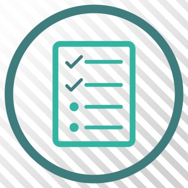 Denetim listesi sayfa vektör simgesi