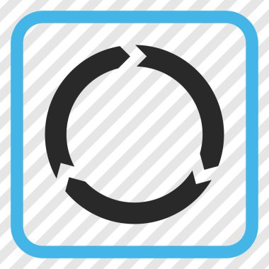 Döndürme vektör simgesi bir çerçeve içinde