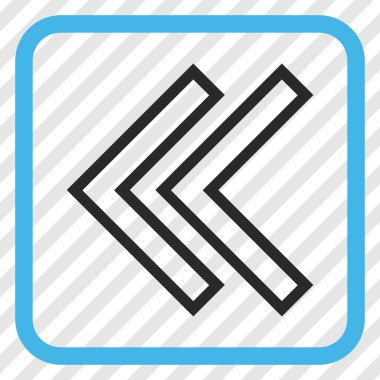 Shift Sol vektör simgesi bir çerçeve içinde