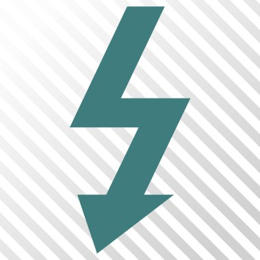 Yüksek gerilim vektör simgesi