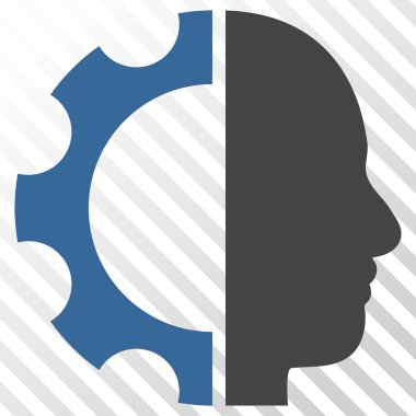 Cyborg dişli vektör simgesi