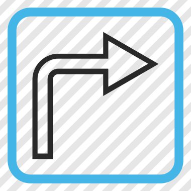 Doğru vektör simge bir çerçevede açmak