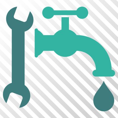 Sıhhi tesisat vektör simgesi