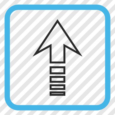 Vektör simgesi bir çerçeve içinde gönder