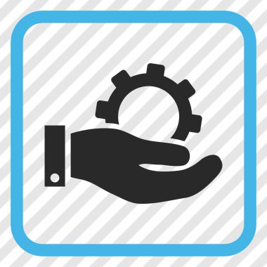 Hizmet vektör simgesi bir çerçeve içinde