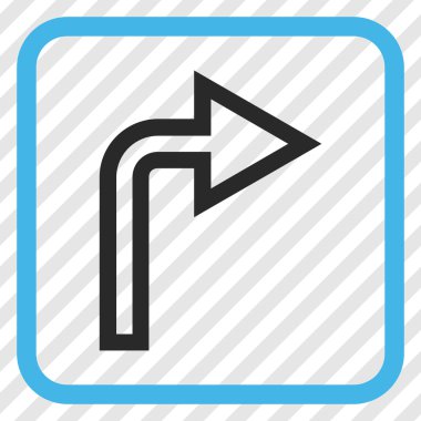 Doğru vektör simge bir çerçevede açmak