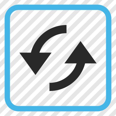 Vektör simgesi bir çerçeve içinde yenileme