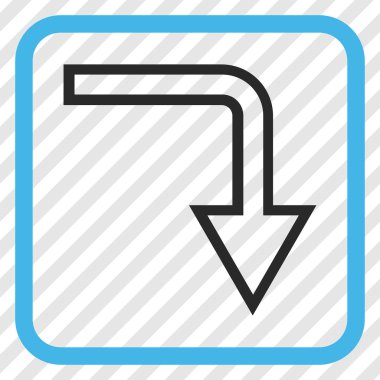 Vektör simgesi bir çerçeve içinde geri çevirmek