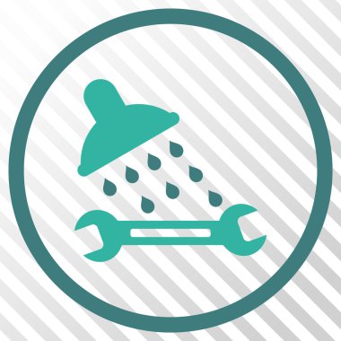 Duş sıhhi tesisat vektör simgesi