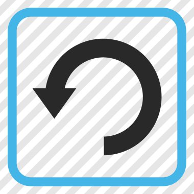 Vektör simgesi bir çerçeve içinde aşağı Döndür